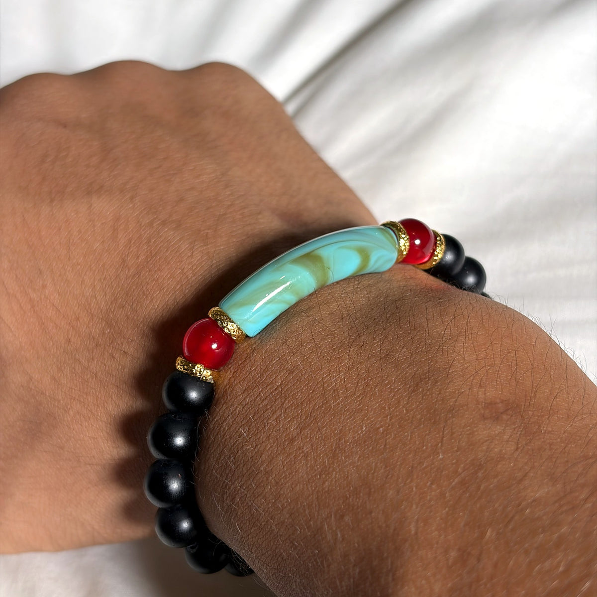 Pulsera Tubo Turquesa